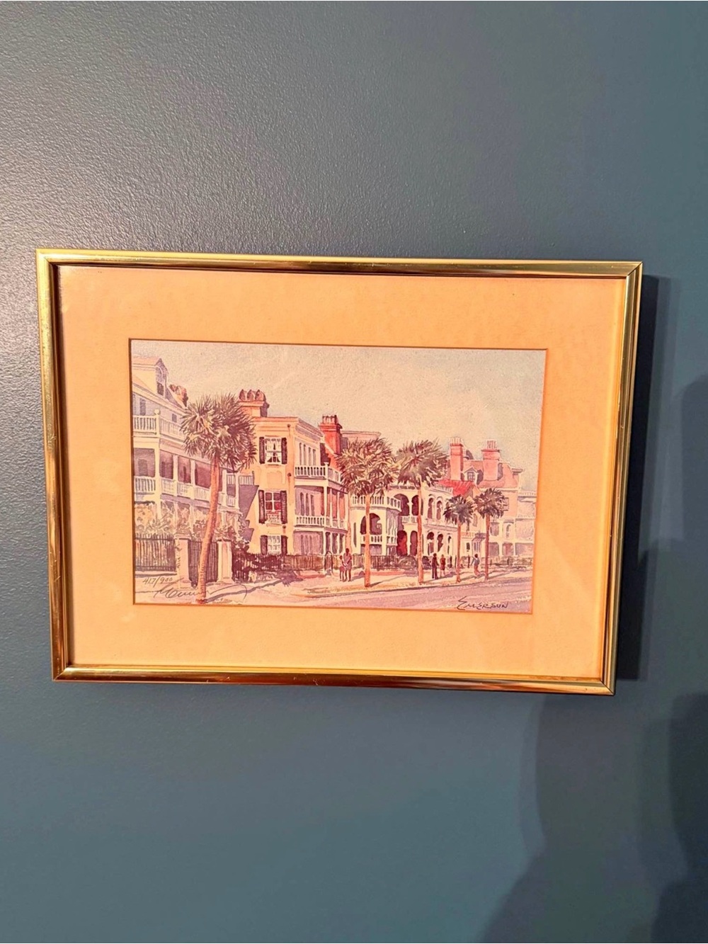Signed William Emerson Charleston Watercolor Print - Ltd Edition (417/900)